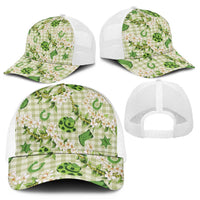 Mokihana Maile Ilima Leis Paniolo Palaka Mesh Trucker Cap Hawaiian Omaomo Ala Spirit LT9 - Polynesian Pride
