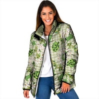 Mokihana Maile Ilima Leis Paniolo Palaka Padded Jacket Hawaiian Omaomo Ala Spirit - Polynesian Pride