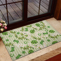 Mokihana Maile Ilima Leis Paniolo Palaka Rubber Doormat Hawaiian Omaomo Ala Spirit LT9 - Polynesian Pride