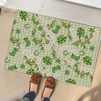 Mokihana Maile Ilima Leis Paniolo Palaka Rubber Doormat Hawaiian Omaomo Ala Spirit LT9 - Polynesian Pride