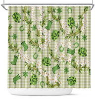 Mokihana Maile Ilima Leis Paniolo Palaka Shower Curtain Hawaiian Omaomo Ala Spirit - Polynesian Pride