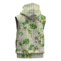 Mokihana Maile Ilima Leis Paniolo Palaka Sleeveless Hoodie Hawaiian Omaomo Ala Spirit - Polynesian Pride