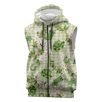 Mokihana Maile Ilima Leis Paniolo Palaka Sleeveless Zip Hoodie Hawaiian Omaomo Ala Spirit - Polynesian Pride