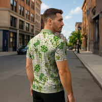 Mokihana Maile Ilima Leis Paniolo Palaka Zipper Polo Shirt Hawaiian Omaomo Ala Spirit - Polynesian Pride