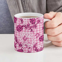 Mokihana Maile Ilima Leis Paniolo Palaka Ceramic Mug Hawaiian Omaomo Ulaula Spirit - Polynesian Pride