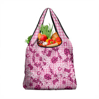 Mokihana Maile Ilima Leis Paniolo Palaka Grocery Bag Hawaiian Omaomo Ulaula Spirit - Polynesian Pride