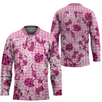 Mokihana Maile Ilima Leis Paniolo Palaka Hockey Jersey Hawaiian Omaomo Ulaula Spirit - Polynesian Pride