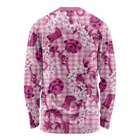 Mokihana Maile Ilima Leis Paniolo Palaka Long Sleeve Shirt Hawaiian Omaomo Ulaula Spirit - Polynesian Pride