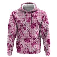 Mokihana Maile Ilima Leis Paniolo Palaka Zip Hoodie Hawaiian Omaomo Ulaula Spirit - Polynesian Pride