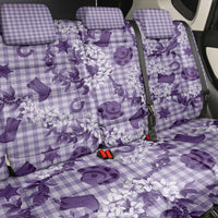 Mokihana Maile Ilima Leis Paniolo Palaka Back Car Seat Cover Hawaiian Poni Spirit - Polynesian Pride