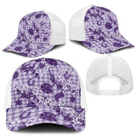 Mokihana Maile Ilima Leis Paniolo Palaka Baseball Net Cap Hawaiian Poni Spirit - Polynesian Pride