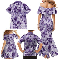 Mokihana Maile Ilima Leis Paniolo Palaka Family Matching Mermaid Dress and Hawaiian Shirt Hawaiian Poni Spirit - Polynesian Pride