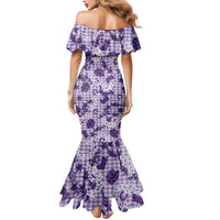 Mokihana Maile Ilima Leis Paniolo Palaka Family Matching Mermaid Dress and Hawaiian Shirt Hawaiian Poni Spirit - Polynesian Pride