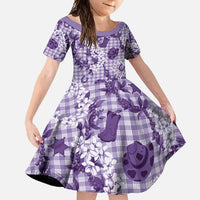 Mokihana Maile Ilima Leis Paniolo Palaka Family Matching Summer Maxi Dress and Hawaiian Shirt Hawaiian Poni Spirit - Polynesian Pride