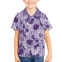 Mokihana Maile Ilima Leis Paniolo Palaka Family Matching Summer Maxi Dress and Hawaiian Shirt Hawaiian Poni Spirit - Polynesian Pride