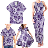 Mokihana Maile Ilima Leis Paniolo Palaka Family Matching Tank Maxi Dress and Hawaiian Shirt Hawaiian Poni Spirit - Polynesian Pride