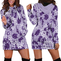 Mokihana Maile Ilima Leis Paniolo Palaka Hoodie Dress Hawaiian Poni Spirit - Polynesian Pride