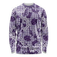 Mokihana Maile Ilima Leis Paniolo Palaka Long Sleeve Shirt Hawaiian Poni Spirit - Polynesian Pride