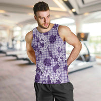 Mokihana Maile Ilima Leis Paniolo Palaka Men Tank Top Hawaiian Poni Spirit - Polynesian Pride