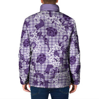 Mokihana Maile Ilima Leis Paniolo Palaka Padded Jacket Hawaiian Poni Spirit - Polynesian Pride