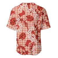 Mokihana Maile Ilima Leis Paniolo Palaka Baseball Jersey Hawaiian Ulaula Spirit LT9 - Polynesian Pride