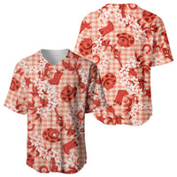 Mokihana Maile Ilima Leis Paniolo Palaka Baseball Jersey Hawaiian Ulaula Spirit LT9 - Polynesian Pride