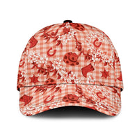 Mokihana Maile Ilima Leis Paniolo Palaka Classic Cap Hawaiian Ulaula Spirit LT9 Universal Fit Red - Polynesian Pride