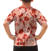 Mokihana Maile Ilima Leis Paniolo Palaka Family Matching Summer Maxi Dress and Hawaiian Shirt Hawaiian Ulaula Spirit - Polynesian Pride