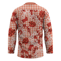 Mokihana Maile Ilima Leis Paniolo Palaka Hockey Jersey Hawaiian Ulaula Spirit LT9 - Polynesian Pride