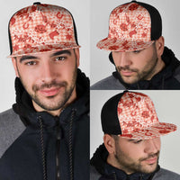 Mokihana Maile Ilima Leis Paniolo Palaka Mesh Trucker Cap Hawaiian Ulaula Spirit LT9 - Polynesian Pride