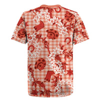 Mokihana Maile Ilima Leis Paniolo Palaka Rugby Jersey Hawaiian Ulaula Spirit - Polynesian Pride