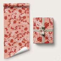 Mokihana Maile Ilima Leis Paniolo Palaka Wrapping Paper Hawaiian Ulaula Spirit - Polynesian Pride