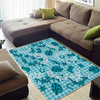 Mokihana Maile Ilima Leis Paniolo Palaka Area Rug Hawaiian Polu Opa Spirit - Polynesian Pride