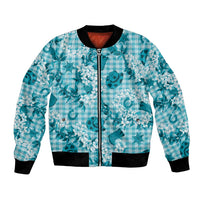 Mokihana Maile Ilima Leis Paniolo Palaka Bomber Jacket Hawaiian Polu Opa Spirit - Polynesian Pride