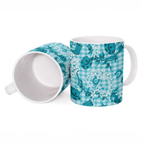 Mokihana Maile Ilima Leis Paniolo Palaka Ceramic Mug Hawaiian Polu Opa Spirit - Polynesian Pride