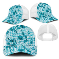 Mokihana Maile Ilima Leis Paniolo Palaka Mesh Trucker Cap Hawaiian Polu Opa Spirit LT9 - Polynesian Pride