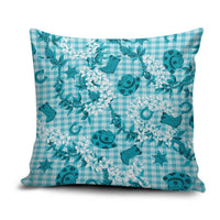 Mokihana Maile Ilima Leis Paniolo Palaka Pillow Cover Hawaiian Polu Opa Spirit - Polynesian Pride