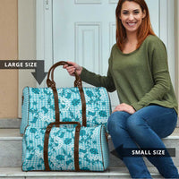 Mokihana Maile Ilima Leis Paniolo Palaka Travel Bag Hawaiian Polu Opa Spirit - Polynesian Pride