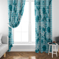 Mokihana Maile Ilima Leis Paniolo Palaka Window Curtain Hawaiian Polu Opa Spirit - Polynesian Pride