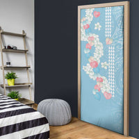 Blue Hawaii Anthurium Plumeria Lei Door Cover LT9 - Polynesian Pride