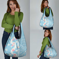 Blue Hawaii Anthurium Plumeria Lei Grocery Bag LT9 - Polynesian Pride
