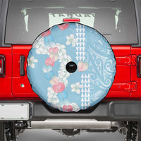 Blue Hawaii Anthurium Plumeria Lei Spare Tire Cover LT9 - Polynesian Pride