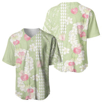 Leaf Green Hawaii Anthurium Plumeria Lei Baseball Jersey LT9 - Polynesian Pride