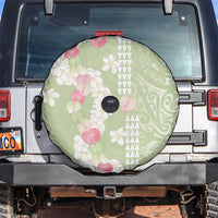 Leaf Green Hawaii Anthurium Plumeria Lei Spare Tire Cover LT9 Green - Polynesian Pride