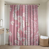 Soft Pink Hawaii Anthurium Plumeria Lei Bathroom Set LT9 Shower Curtain Only Pink - Polynesian Pride