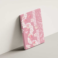 Soft Pink Hawaii Anthurium Plumeria Lei Canvas Wall Art LT9 - Polynesian Pride