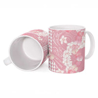 Soft Pink Hawaii Anthurium Plumeria Lei Ceramic Mug LT9 - Polynesian Pride