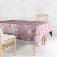 Soft Pink Hawaii Anthurium Plumeria Lei Tablecloth LT9 - Polynesian Pride