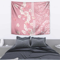 Soft Pink Hawaii Anthurium Plumeria Lei Tapestry LT9 - Polynesian Pride