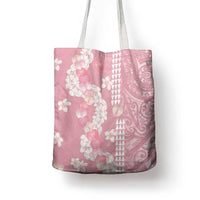 Soft Pink Hawaii Anthurium Plumeria Lei Tote Bag LT9 - Polynesian Pride